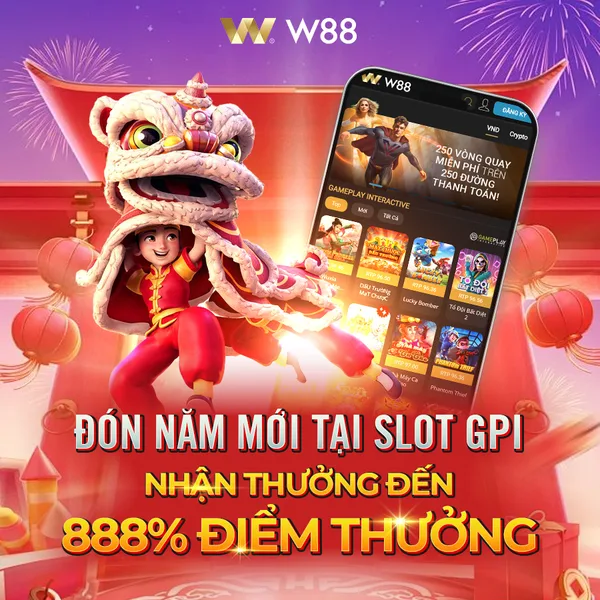 Đón Năm Mới – Gameplay Interactive Banner sự kiện Đón Năm Mới của W88 tặng 888 điểm thưởng tại sảnh Gameplay Interactive