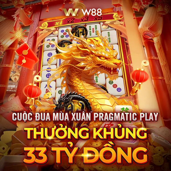 Cuộc Đua Mùa Xuân – Pragmatic Play Banner giải đấu Cuộc Đua Mùa Xuân của Pragmatic Play trên W88 với tổng thưởng hơn 33 tỷ đồng